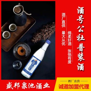 酒號公社普裝酒 白酒代理招商 盛邦泉池酒業 代理價格面議