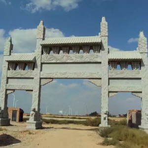 廠家供應(yīng)石雕牌樓 村口石雕牌坊 花崗巖石牌坊