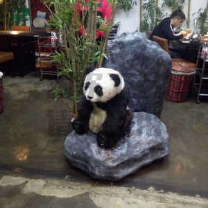 仿真熊貓 園林景區商場擺件 動物生態場館博物館 影視道具