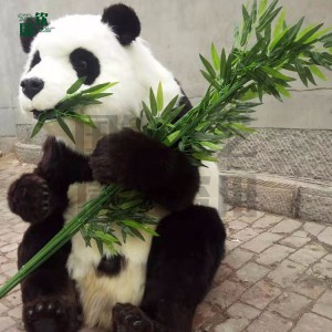 仿真熊貓 園林景區商場擺件 動物生態場館博物館 影視道具