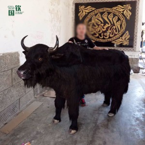 仿真皮毛動物模型 景區裝飾仿真牦牛 支持定制