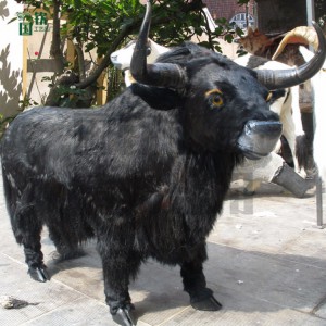 仿真皮毛動物模型 景區裝飾仿真牦牛 支持定制
