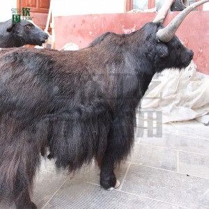 仿真皮毛動物模型 景區裝飾仿真牦牛 支持定制