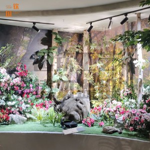 國欽仿真植物墻  景觀墻藝術植物墻造景
