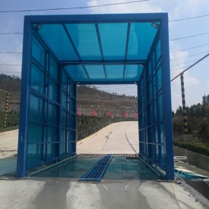 全自動洗車機 大型洗輪機隧道式 全封閉環保工程洗車臺