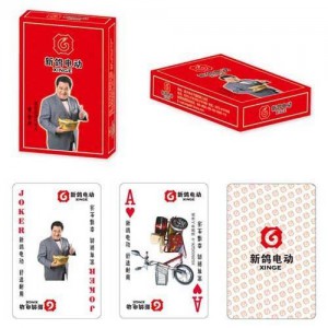 汽車宣傳銷售撲克印刷 摩托車宣傳供應撲克生產