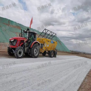 廠家供應白灰水泥粉料撒灰機 四輪車帶動布灰機 12方環保撒灰車